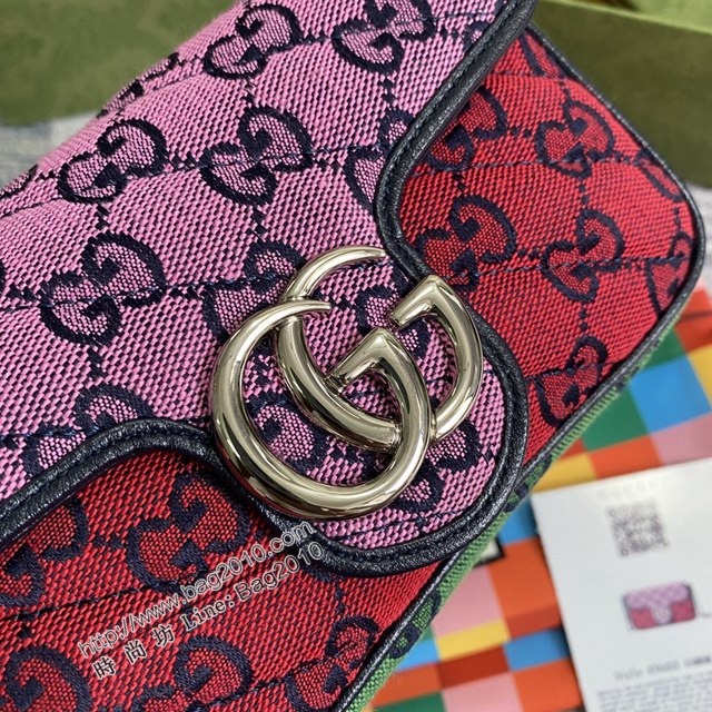 Gucci經典百搭女包 古馳GG Marmont Mini女包 Gucci全皮鏈條迷你小挎包 476433  ydg3271
